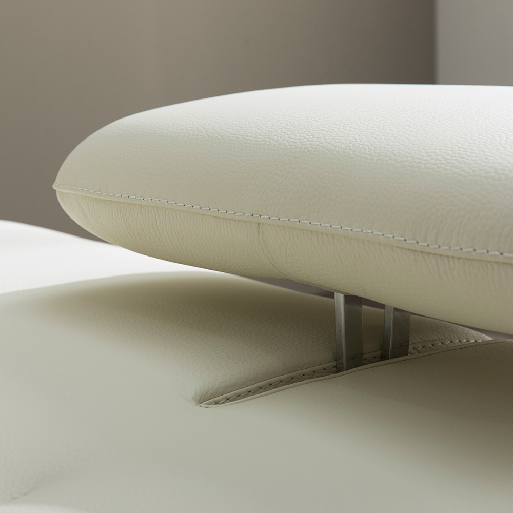 헤르짐머 몰드 3인용 이태리 천연 통 가죽 스윙소파