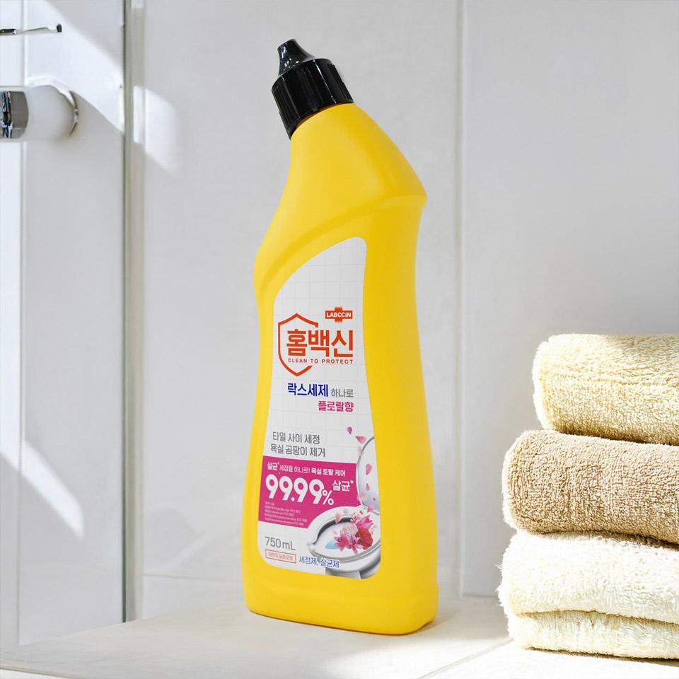 메가마트 애경 홈백신락스세제 플라워 750ml - 상세 이미지 2