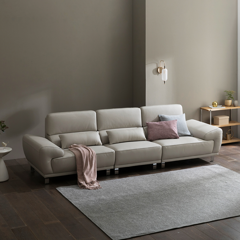 헤르짐머 하운드 4인용 이태리 천연 통가죽 소파