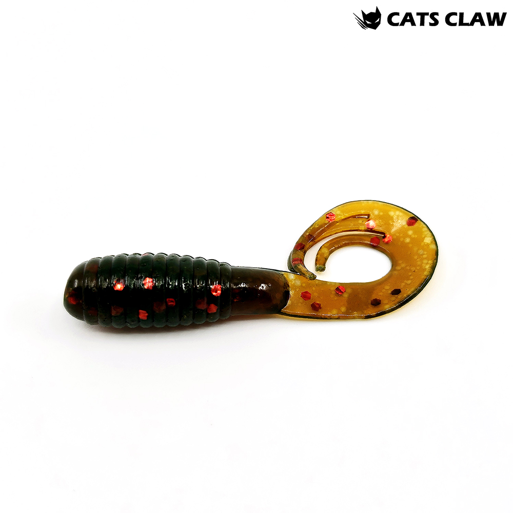 캣츠크로우 트리플그럽 꺽지웜 쏘가리웜 008 모터오일, 5cm(2인치) - 메인 이미지