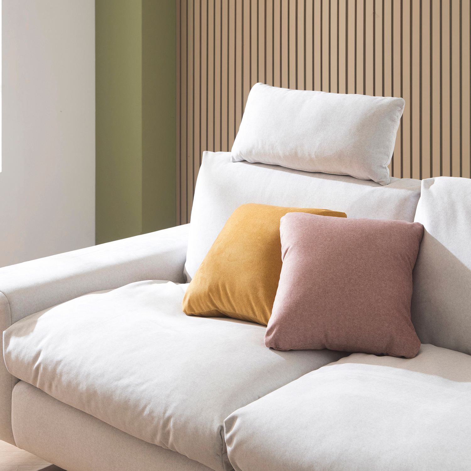 헤르짐머 포베레 4인 모듈 코너형 기능성 펫프렌들리 패브릭 소파