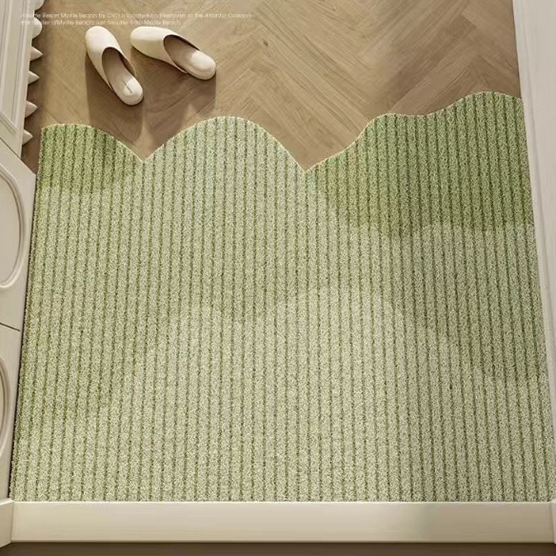 현관 바닥매트 실크 출입문 카페트 기하학적 패턴 모래언덕 노랑 40x60cm