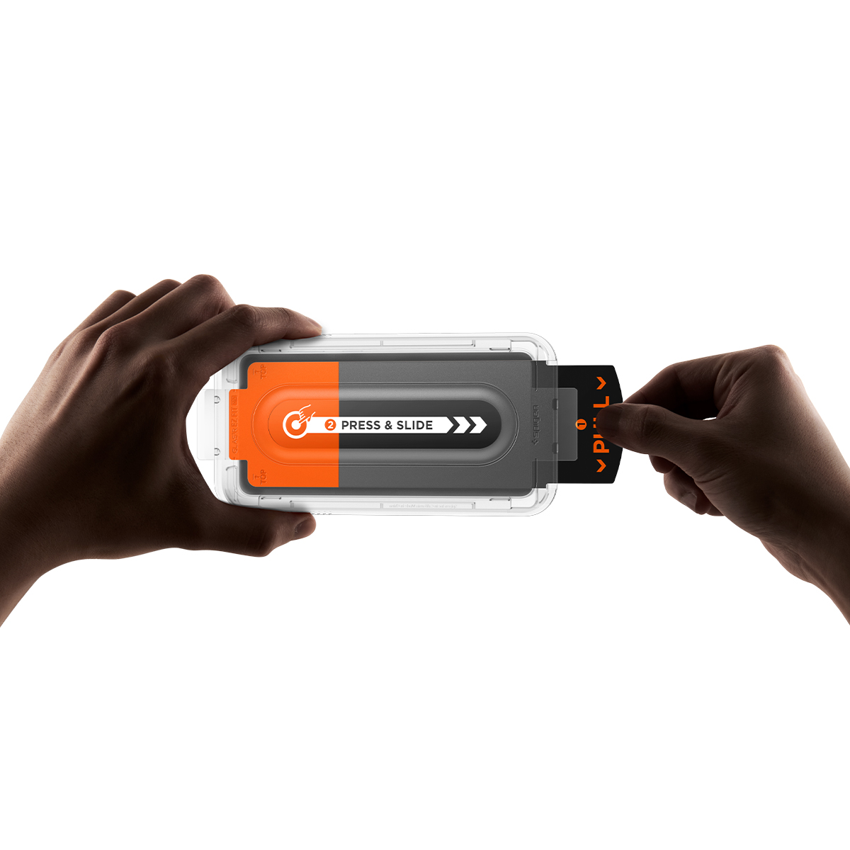 먼지 없는 슈피겐 갤럭시 고투명 강화유리 액정필름 글라스tR 이지핏 갤럭시S25 엣지, 2매입 - 상세 이미지 2