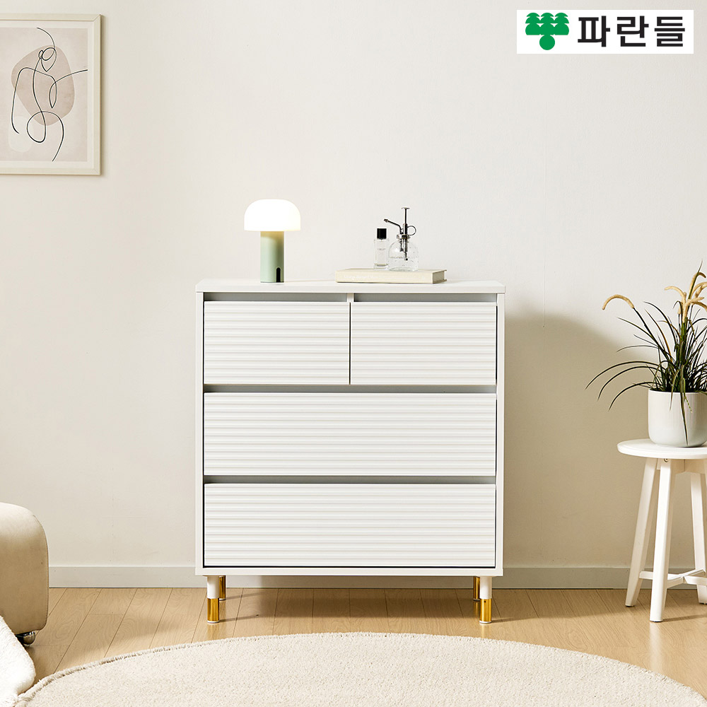 파란들가구 높은다리 템바보드 800 3단 서랍장 침실서랍장 - 메인 이미지