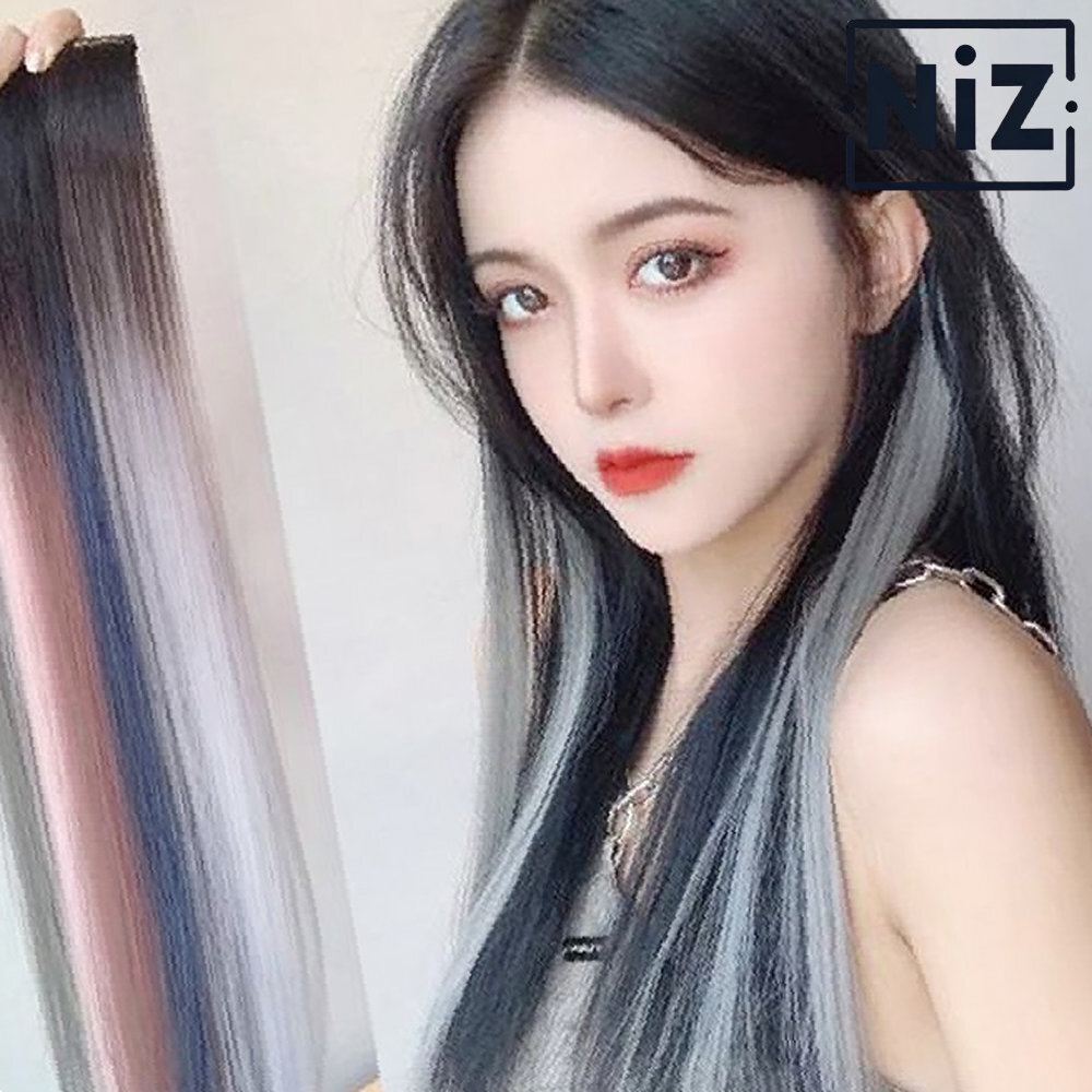 컬러 2개입 셀프 붙임머리 포인트 부분가발 헤어피스 : 니즈홈즈