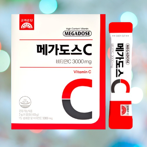 고려은단 메가도스 3000 비타민C 비타민씨 60포X1개 - 상세 이미지 3
