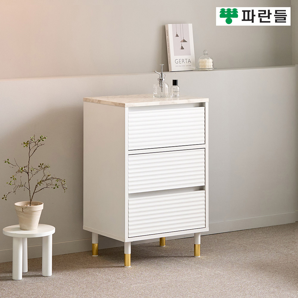 파란들가구 높은다리 템바보드 500 3단 서랍장 침실서랍장 - 상세 이미지 3
