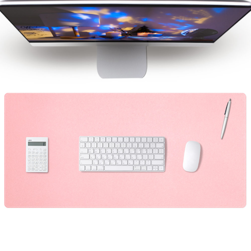 레토 가죽 마우스 장패드 데스크패드 키보드 게이밍장패드 인디핑크