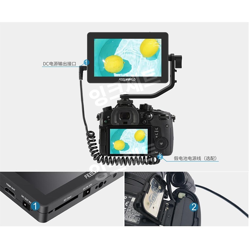 카메라 외부모니터 프리뷰 필드 4K 고화질 화면 터치 제트 A - 상세 이미지 5