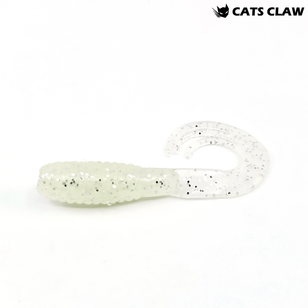 캣츠크로우 트리플그럽 꺽지웜 쏘가리웜 022 실버 펄 글로우, 5cm(2인치) - 메인 이미지