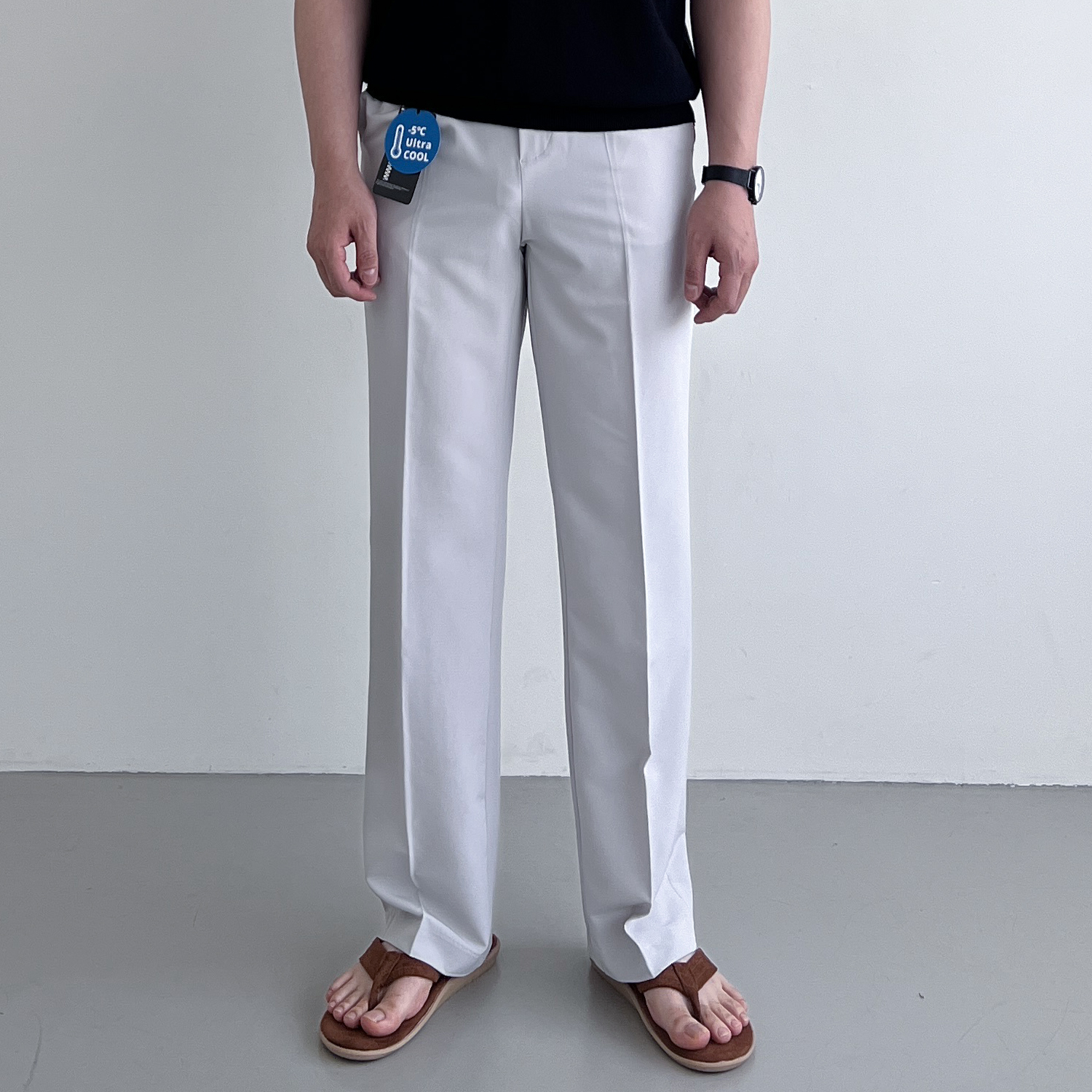 아이스슬랙스 쿨슬랙스 남자여름슬랙스 구김없는 정장바지 - 상세 이미지 4