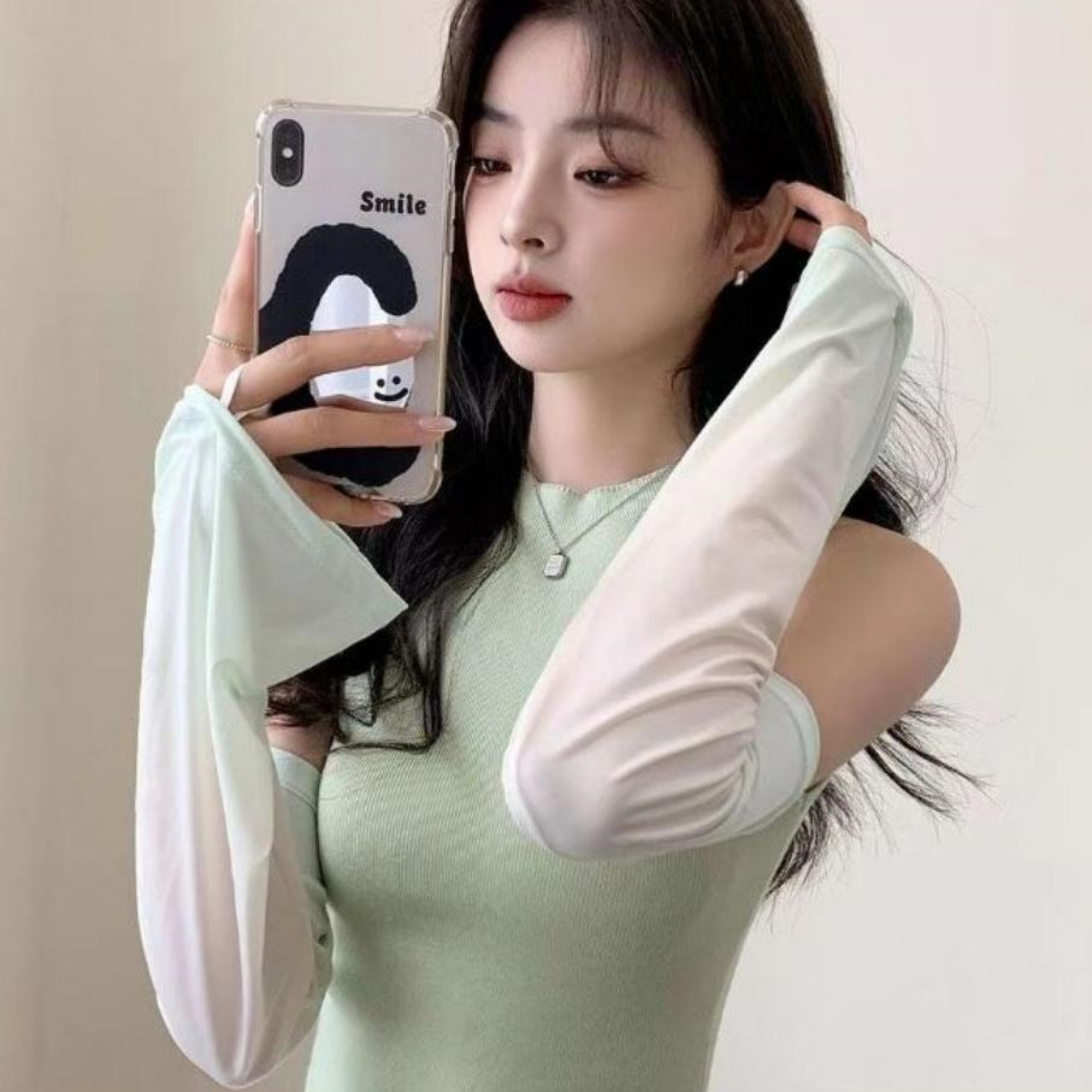 헐렁한팔토시 투톤 차량용 루즈핏 빅사이즈 쿨토시 이미지 6