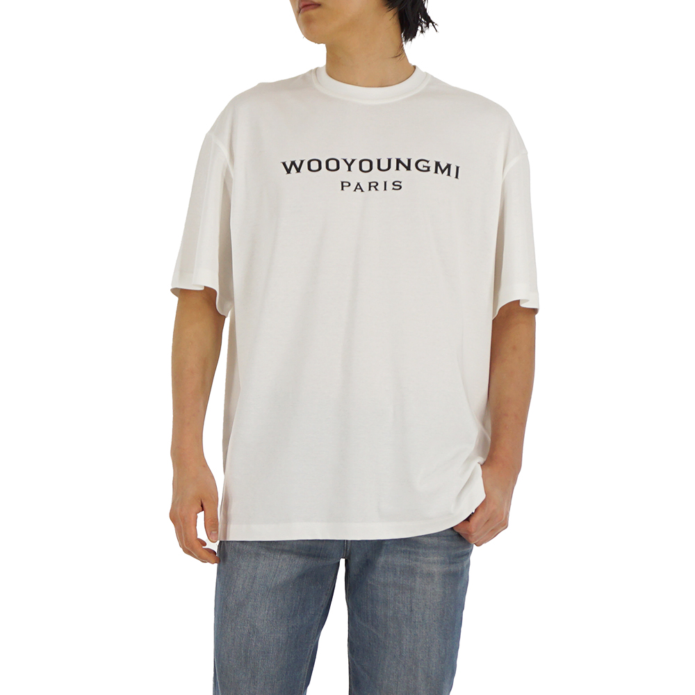 25SS 우영미 프론트 로고 반팔 티셔츠 화이트 W251TS01 714W - 상품 이미지
