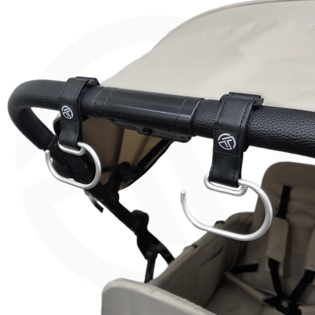 [누비앤타보] 유모차 다용도 가죽 메탈 후크 유모차 걸이 유아차/자전거/웨건/트라이크/유모카용 고리