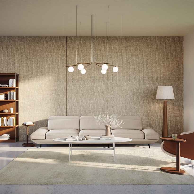 까사미아 뉴하이브 4인소파_라이트그레이