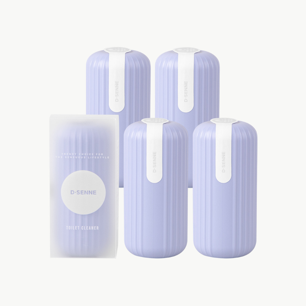 [디센느] 오래가는 자동 변기 세정제 대용량 화장실 청소 크리너 보틀형 4p