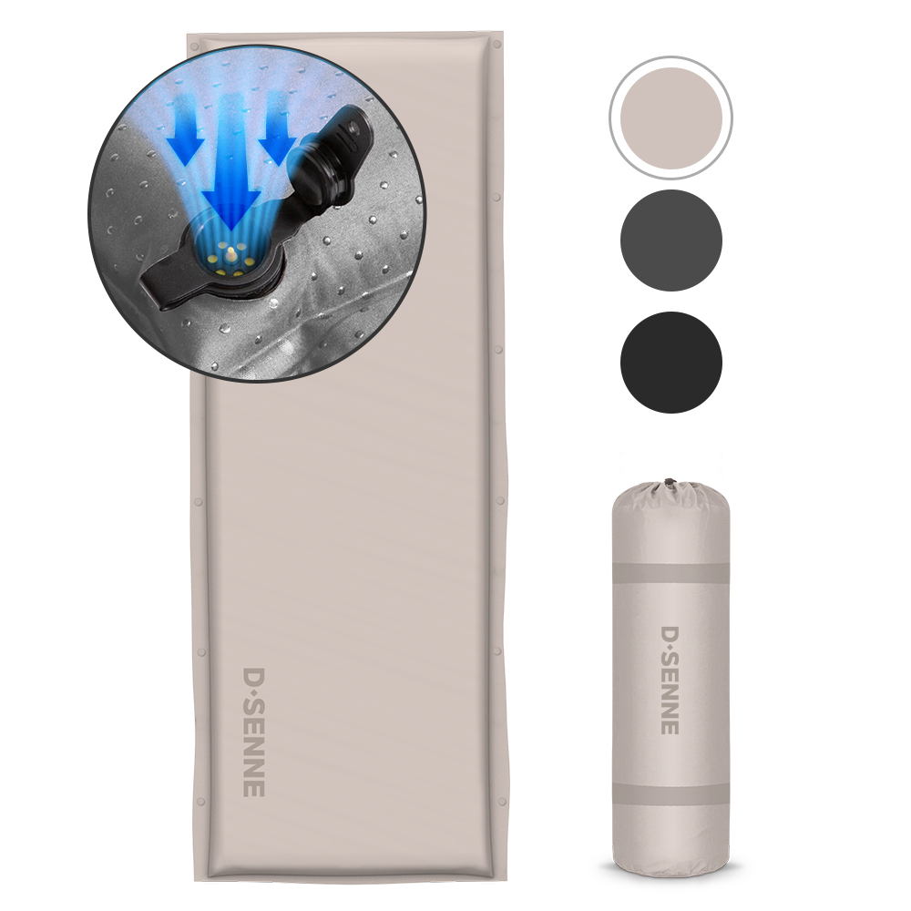 [디센느] 아웃도어 자충 에어 매트 5T 발포 캠핑 텐트 차박 겸용 3color