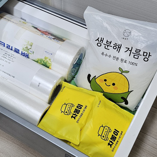 차봉이 차량용 쓰레기봉투 휴지통 쓰레기통 1팩 3봉 이미지 8