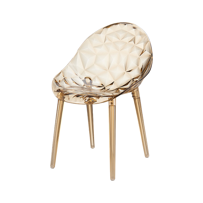 크리스탈 프리즘 카페 투명 업소용 체어 Crystal Prism Chair
