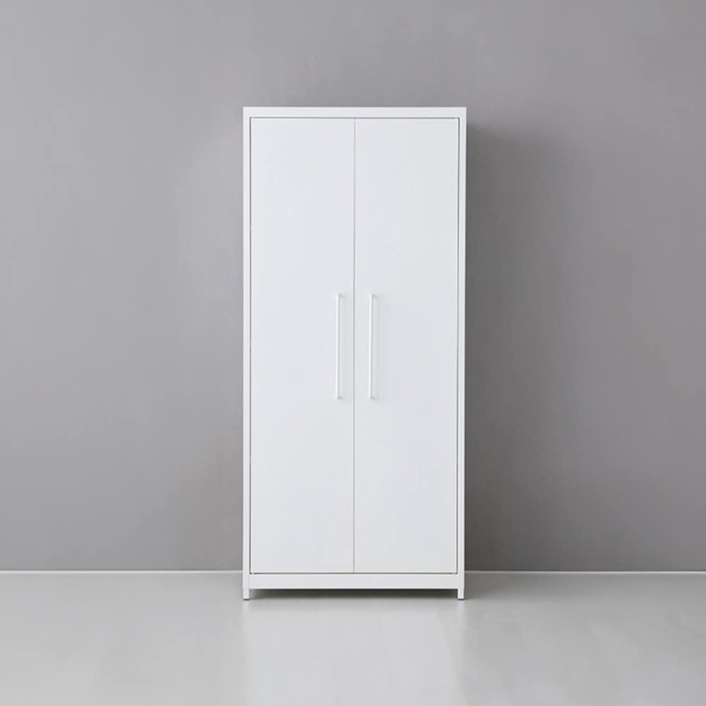 피도르 캐비넷 긴세로 2문 수납장 760x500x1690mm, 4단, 화이트 8400.7919 - 메인 이미지