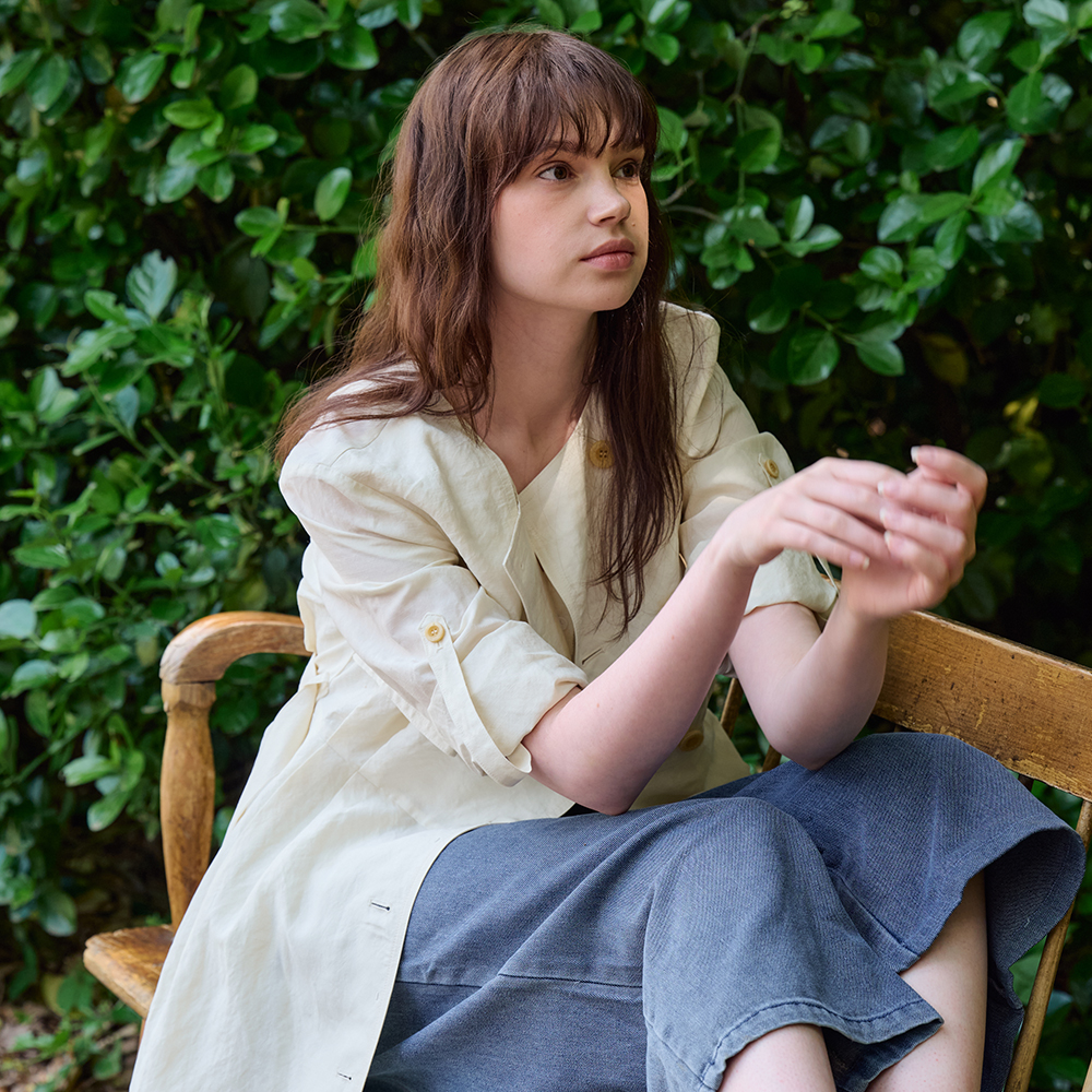 [프릭스 바이 김태훈] 핫섬머 린넨 블렌딩 하이웨이스트 트렌치 드레스_WHISPER-WHITE [아이보리] - 상세 이미지 2