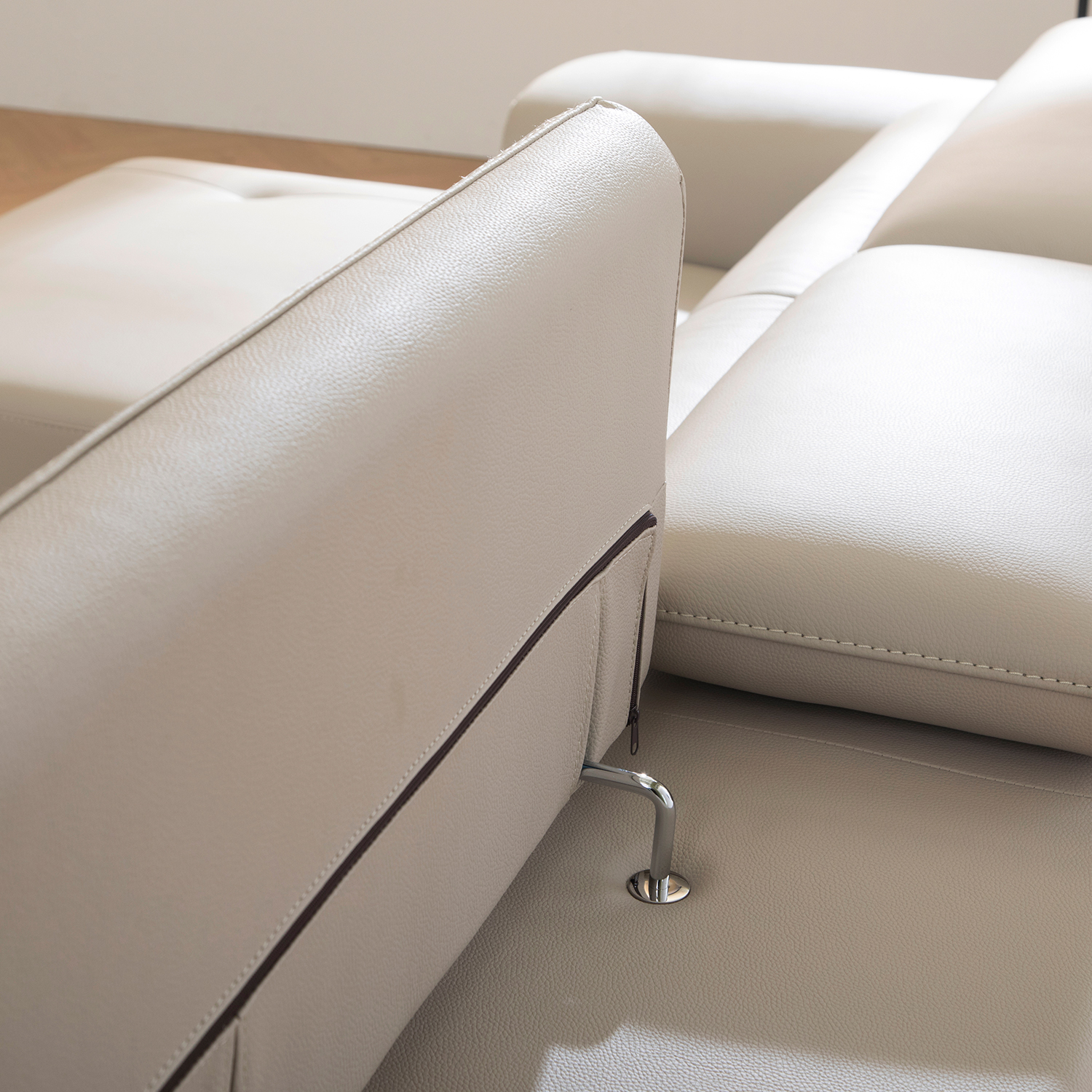 헤르짐머 르포엠 4인 이태리 천연면피 가죽 소파