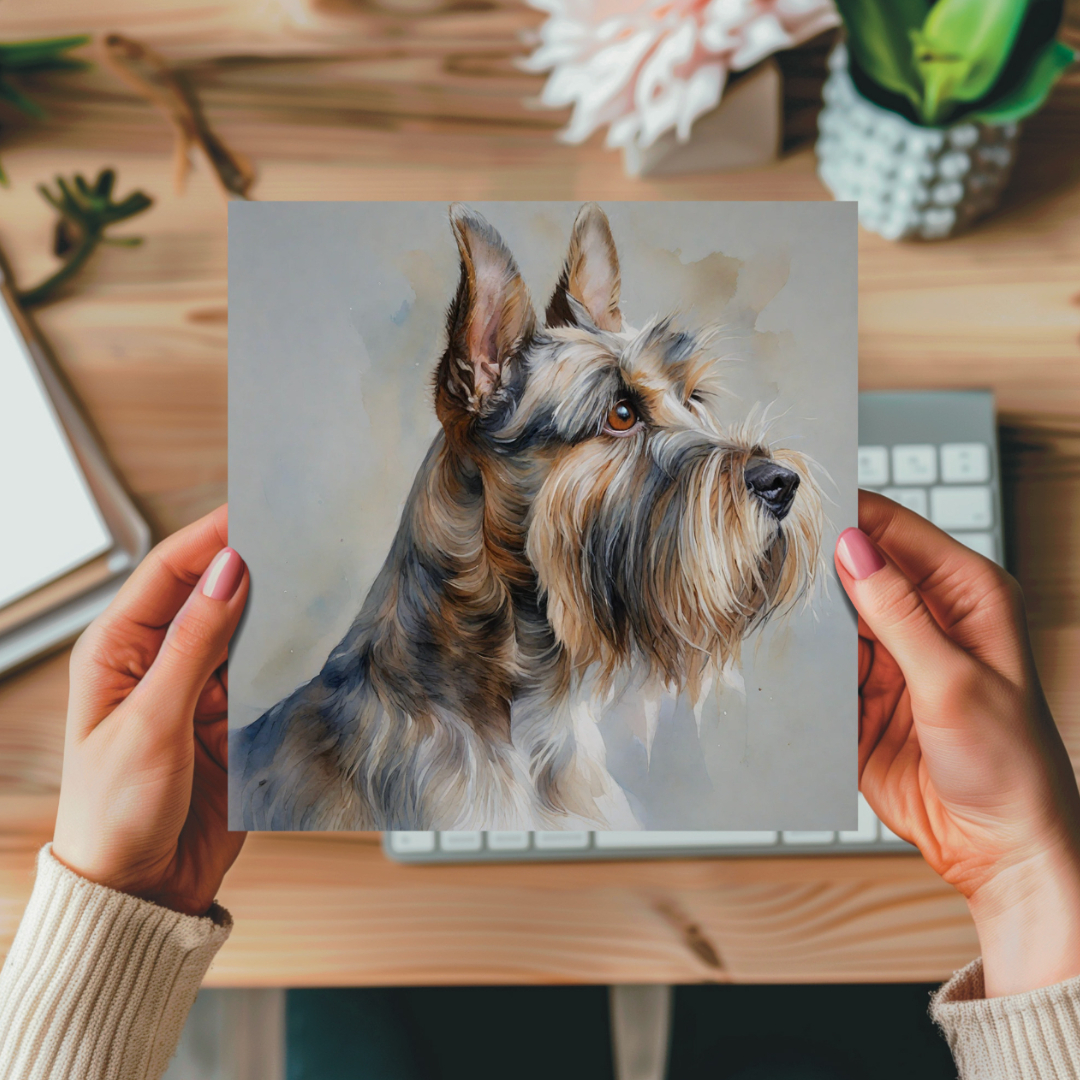 강아지 고양이 그림 수채화 초상화 메탈 액자 반려동물 캐리커쳐 팝아트 반려견 반려묘 S - 상품 이미지