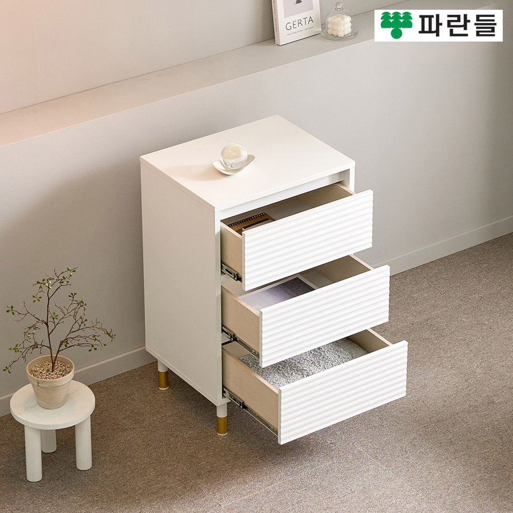파란들가구 높은다리 템바보드 500 3단 서랍장 침실서랍장 - 상세 이미지 3