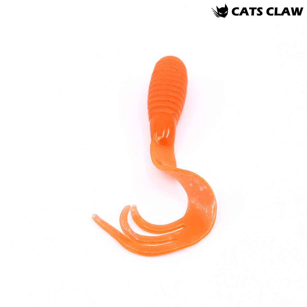 캣츠크로우 트리플그럽 꺽지웜 쏘가리웜 013 오렌지 B, 5cm(2인치) - 상세 이미지 2