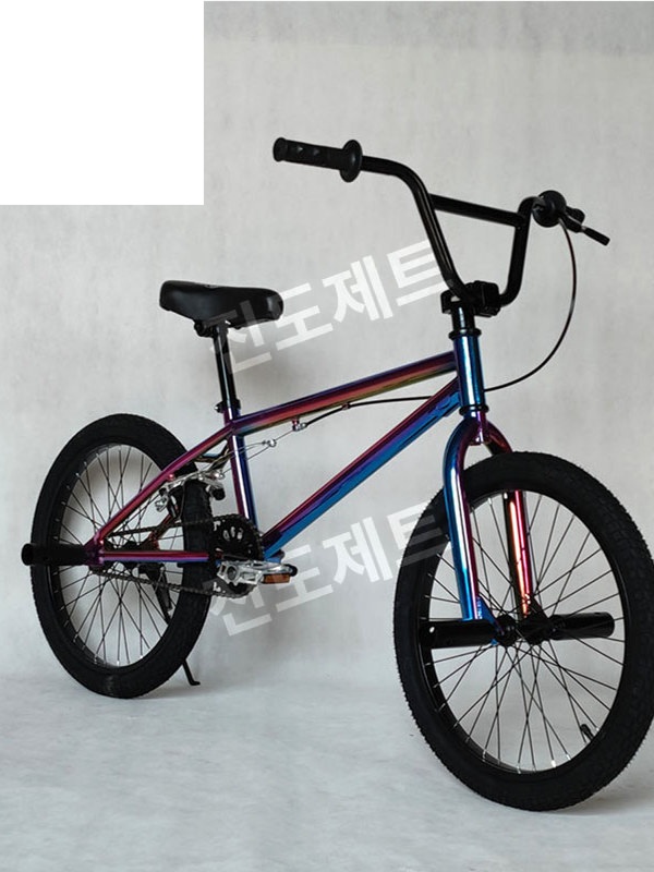bmx 자전거 초보 스포츠 묘기 스턴트 회전 사이클 검정색 - 상품 이미지