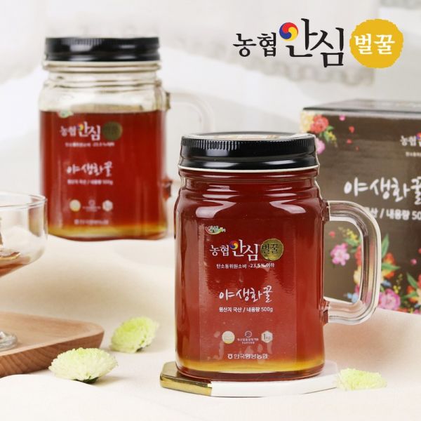 농협안심벌꿀 야생화 꿀 500g x 3병 : 초이스리테일