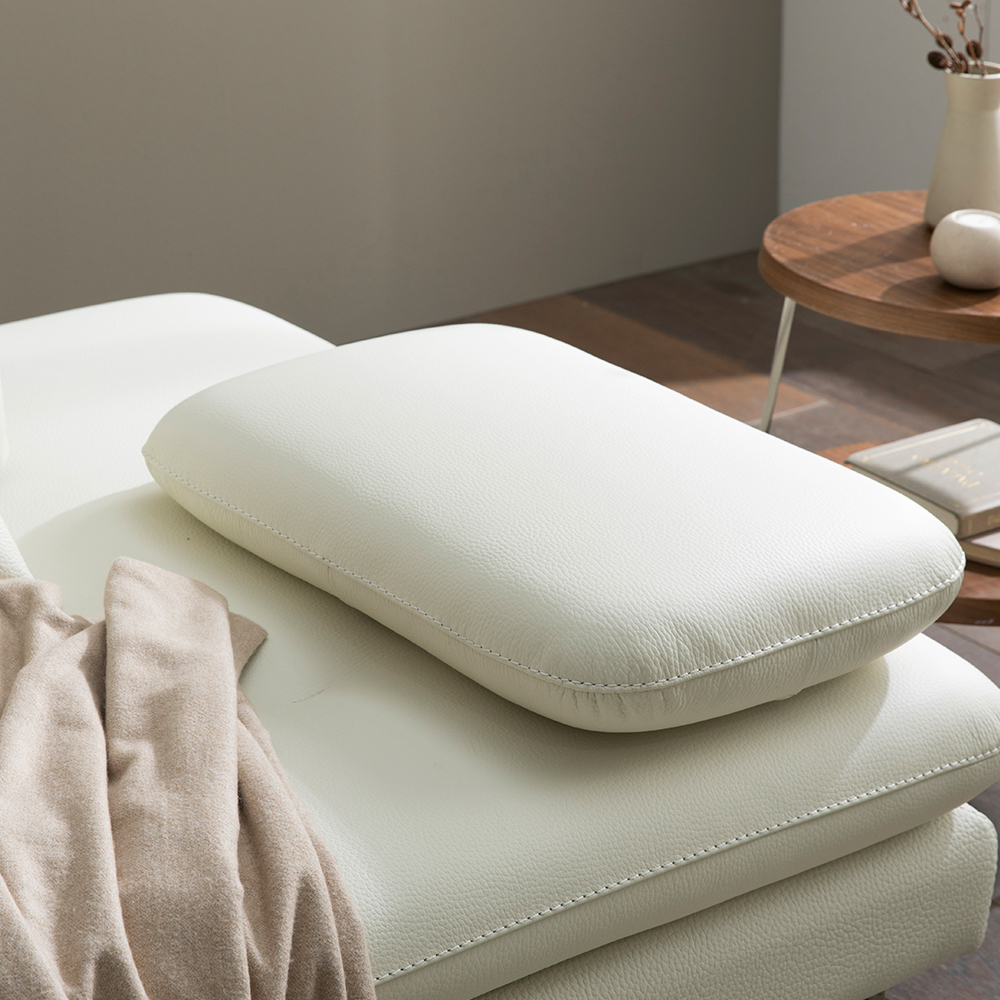 헤르짐머 몰드 3인용 이태리 천연 통 가죽 스윙소파