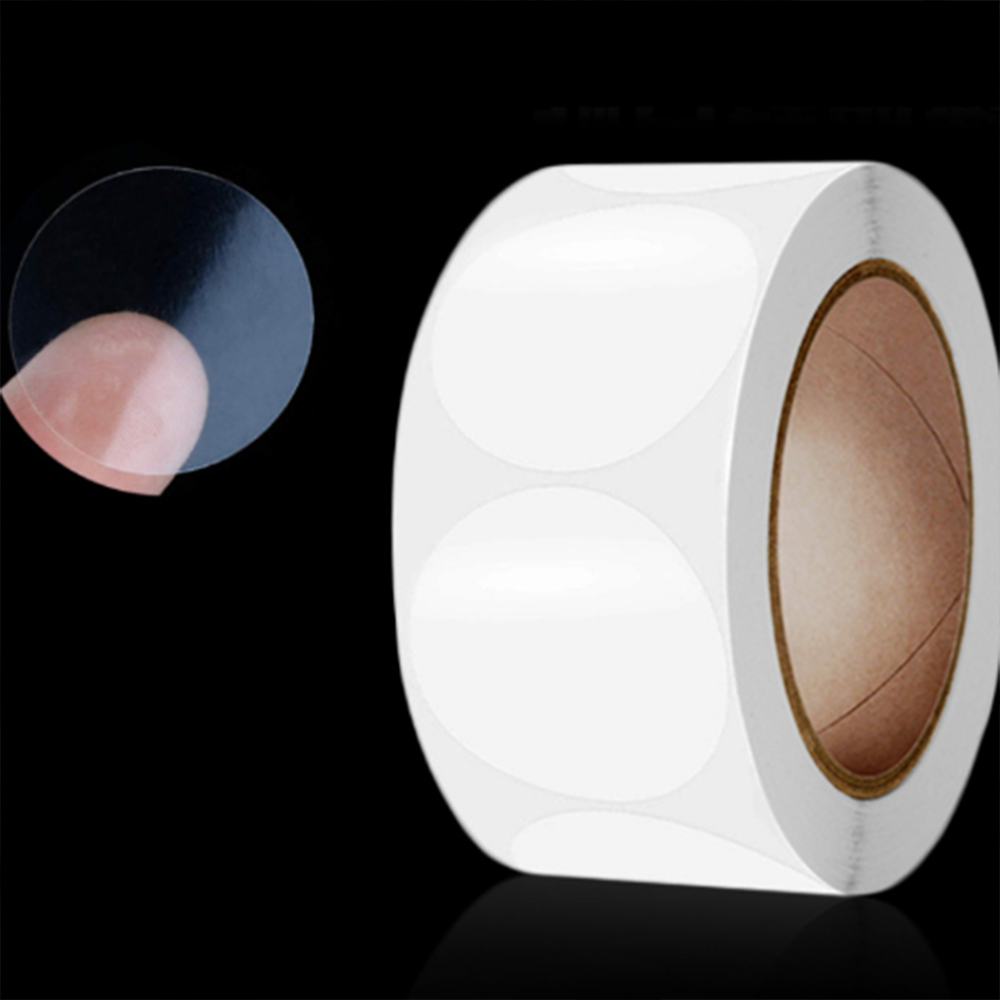 500P 투명 원형 25mm 실링 포장 스티커 다용도 선물 포장용 미니 소형 작은 PVC - 상품 이미지