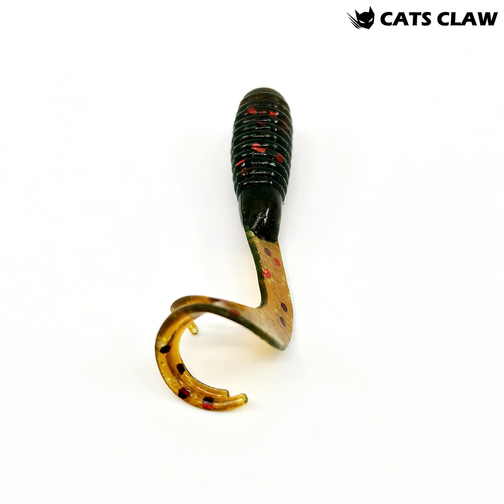 캣츠크로우 트리플그럽 꺽지웜 쏘가리웜 008 모터오일, 5cm(2인치) - 상세 이미지 2