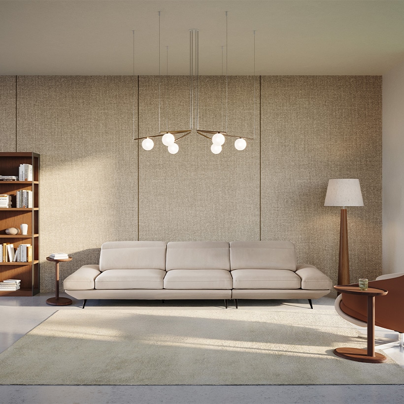 까사미아 뉴하이브 4인소파_라이트그레이