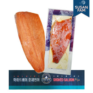 화이트베어 훈제연어 통 필렛 슬라이스 냉동연어 칠레 노르웨이 (박스 도매... 맛있게 먹은 솔직 후기 - 상품 이미지 4