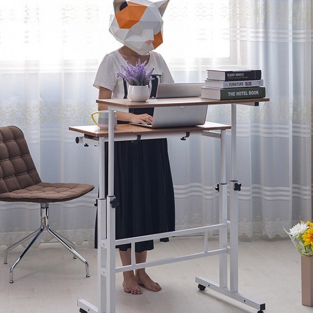 키높이책상 모션데스크 800 600 높이조절 스탠딩책상