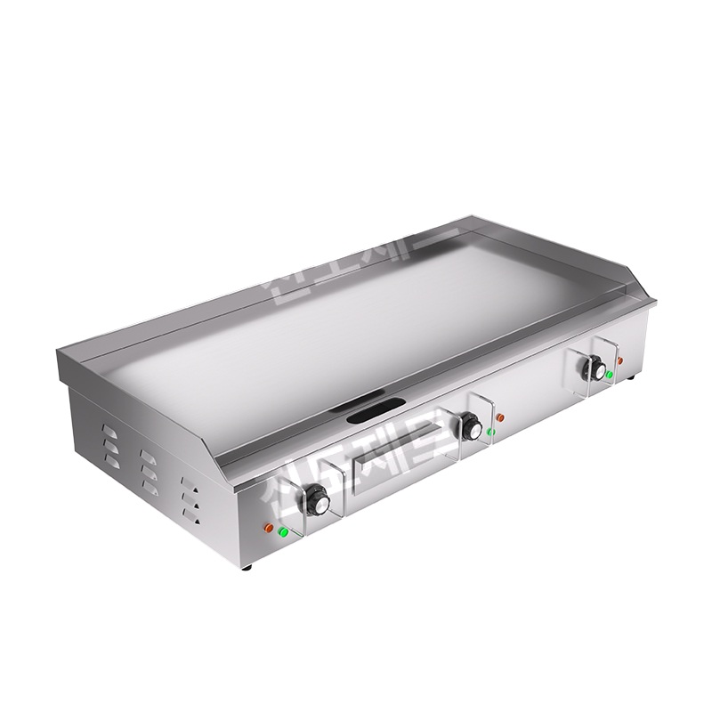 업소용 전기그리들 바베큐 그릴 식당 꼬치구이 고기 불판 4.4KW820A 73x40cm 10mm - 상품 이미지