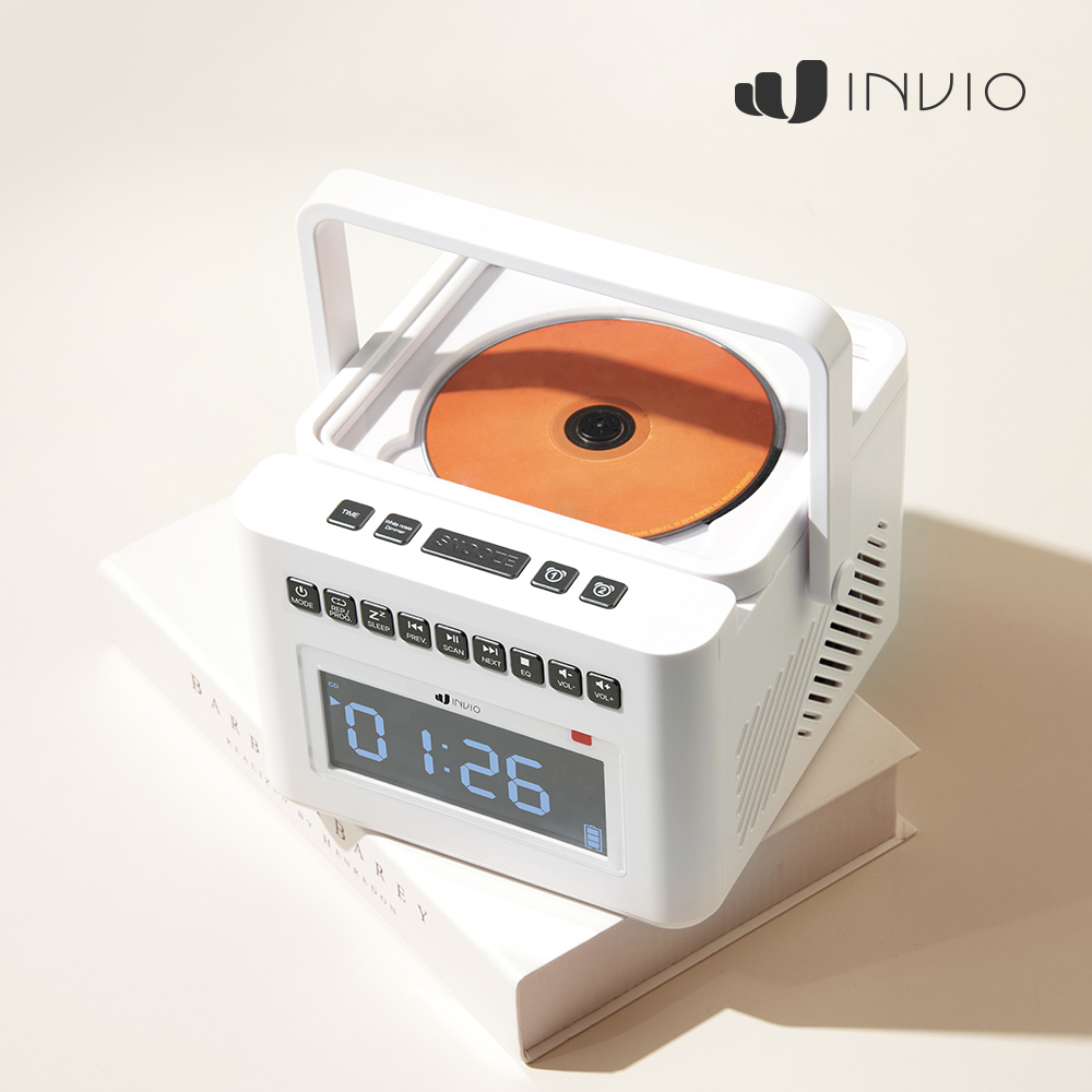 인비오 휴대용 무선 아기 CD플레이어 블루투스 시디플레이어 백색소음 LC-30T