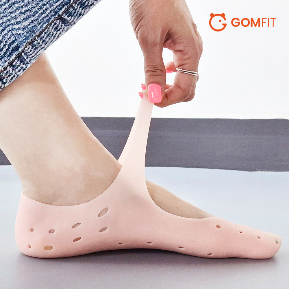 곰피트 2세트 발각질 굳은살 갈라짐 관리 아치 지지 실리콘 보습양말 뒤꿈치 각질케어 - 상세 이미지 5