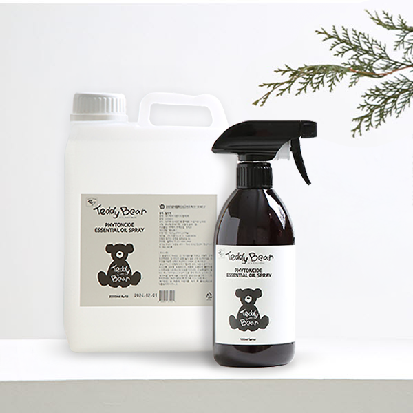 테디베어 프리미엄 편백오일 편백수 스프레이 피톤치드 탈취제 본품 + 리필 세트