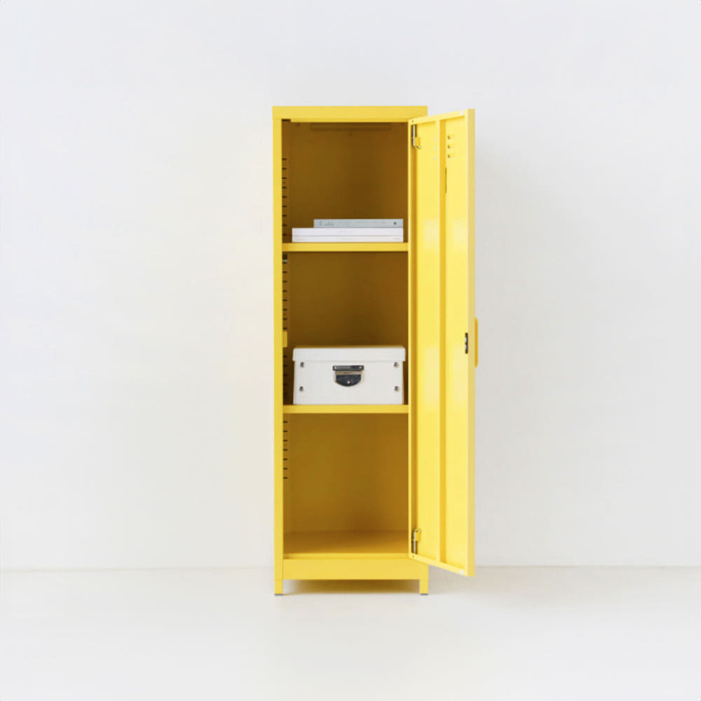 MKB 캐비넷 세로중 1문 수납장 3801200 380x460x1200mm, 3단, 라이트그레이 7222.8246