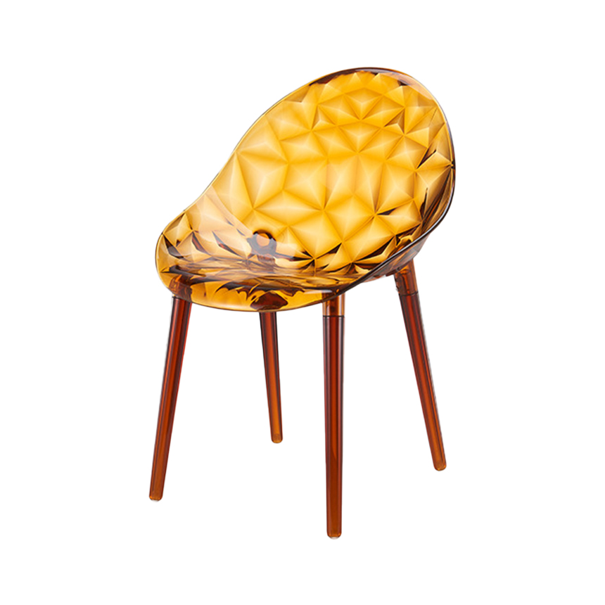 크리스탈 프리즘 카페 투명 업소용 체어 Crystal Prism Chair