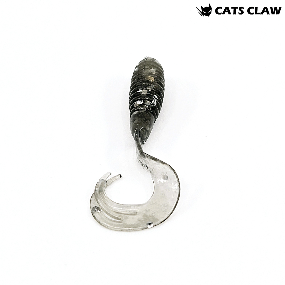 캣츠크로우 트리플그럽 꺽지웜 쏘가리웜 020 스모크 실버, 5cm(2인치) - 상세 이미지 2