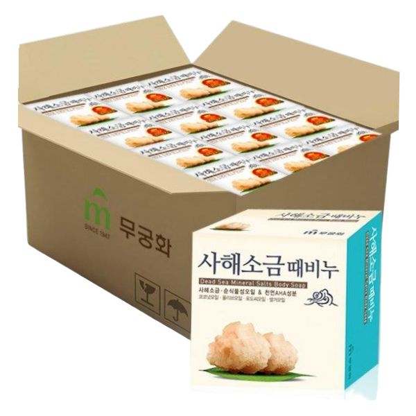 무궁화 사해소금때비누 100g x 24개 (1BOX) : 씨유니