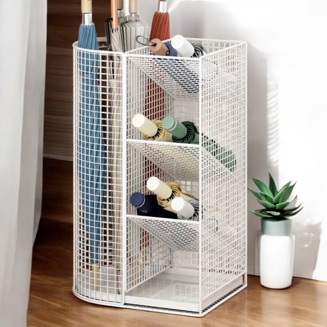 철제 우산꽂이 빗물받이 분리형 카페 헤어샵 피부과 병원 업소용 우산 정리 거치대