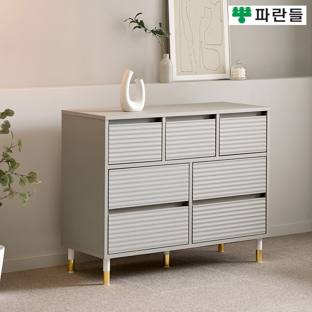 파란들가구 높은다리 템바보드 상3칸3단서랍장 와이드서랍장 - 상세 이미지 5