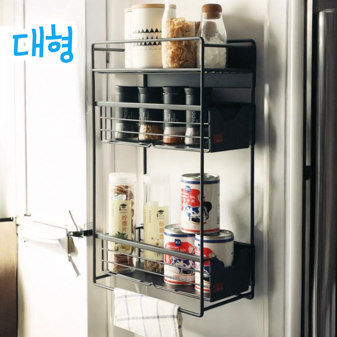 세탁기 자석선반 틈새 현관문 세탁실 붙이는 슬라이딩 무타공 선반 소형 - 상세 이미지 3