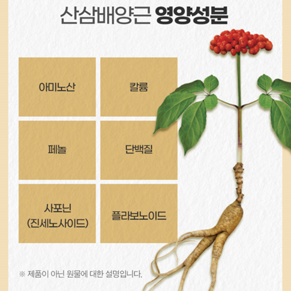 농협 프리미엄 산삼배양근 진액 70ml 30포 1박스 국내산 사포닌 진세노사이드 홍삼 선물 - 상세 이미지 3