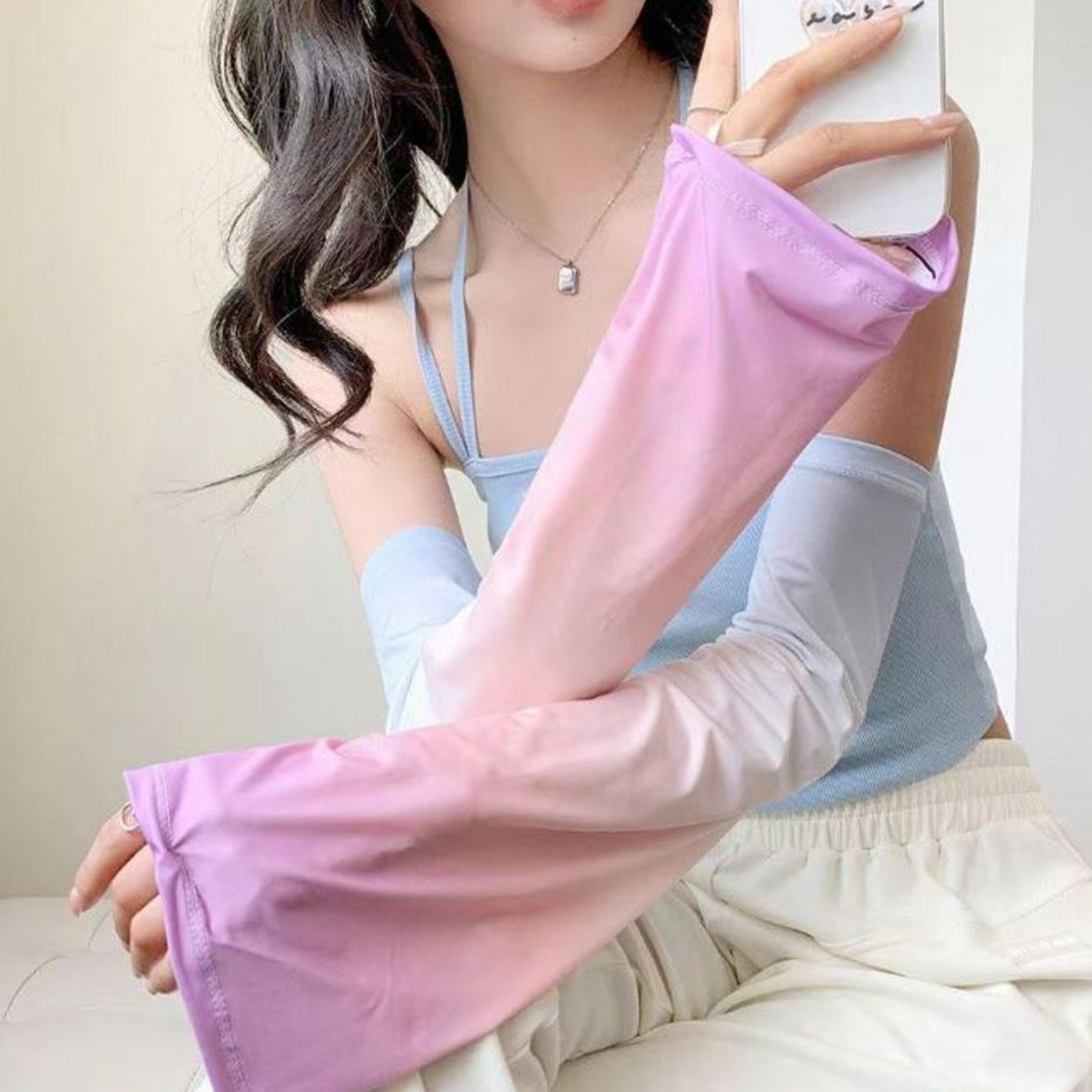헐렁한팔토시 투톤 차량용 루즈핏 빅사이즈 쿨토시 이미지 7